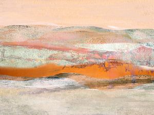 surreale Landschaft mit Hügeln