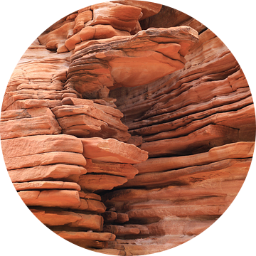 Textuur van de rode rotsen in the Northern Territory van Mitsy Klare