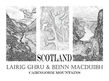 Lairig Ghru en Ben Macdui drieluik van Theo Fokker