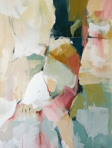 Modern und abstrakt in warmen Farben