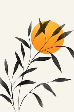 Leaf and Sunset by Cats & Dotz