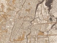 Haarlem city map | Sandstone | Sand-Brown