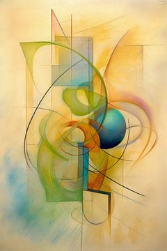 Abstrakt, Pastell, Formen und Linien von Joriali Abstract