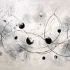 Abstract Painting - Black and White Restful Minimalism by Joriali Abstract