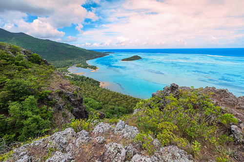 Mauritius Lagoon near Le Morne Brabant
