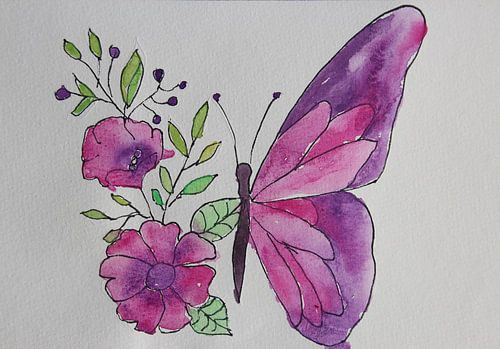 Flug der Liebesblume🌸🦋 von Anja Zinken Bertens