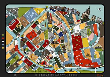 The map of memories - Gouda by Michel Linthorst