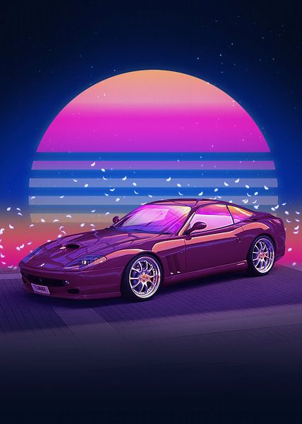 Coupé Ferrari Maranello par Ali Firdaus
