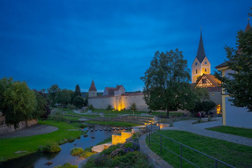 Hans-Kuffer-Park and Johannesbrücke  in Berching, Oberpfalz, Ba von Robert Ruidl
