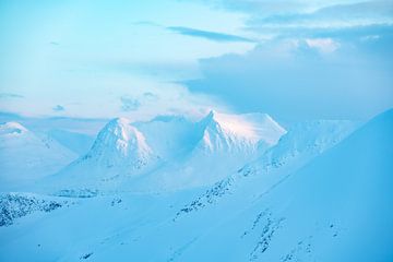 Wintergebergte bij Tromso, Noorwegen