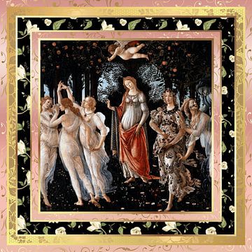 S.F. Remastered Version of La Primavera by Sandro Botticelli by Silver Fox Art Decor