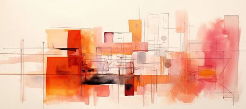 Colourful abstract painting 215965