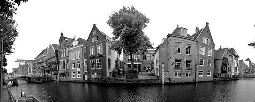 Alkmaar Noord-Holland Zwart Wit Panorama