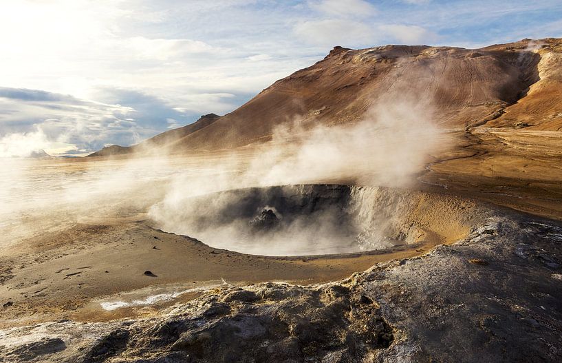 Les puits de soufre fumants de l'Islande par Nathan Marcusse