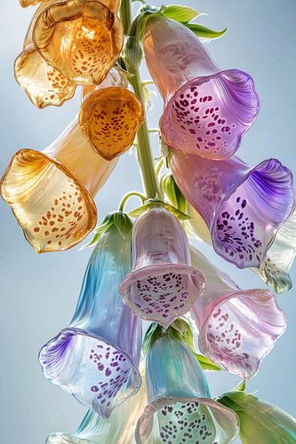 Farbiger Glasfingerhut