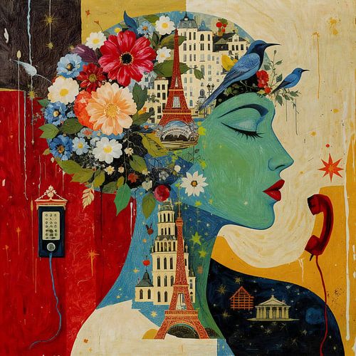 Fluisteringen van licht en reflectie in Parijs