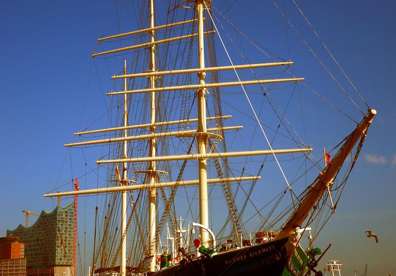 Masten an der Elbe von Peter Norden