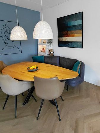 Abstract, beige, blue, brown, contrast, geometry, gray, linen, modern, design, paintings