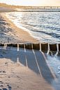 Buhnen am Strand von Zingst, Ostsee von Christian Müringer Miniaturansicht