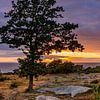 Sonnenuntergang auf der dänischen Insel Bornholm von Adelheid Smitt