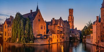 Bruges Belgium the Rozenhoedkaai by FineArt Panorama Fotografie Hans Altenkirch