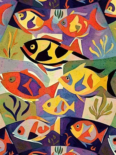 The rhythm of swimming fish by Anna Marie de Klerk