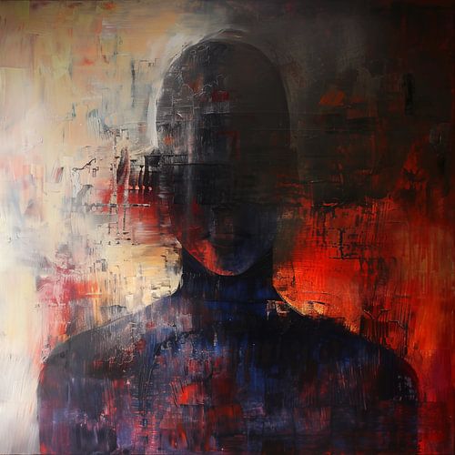 Mysterieuze man abstract