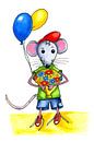 Kleine muis voor verjaardag van Ivonne Wierink thumbnail
