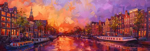 Amsterdam olieverf ultra panorama