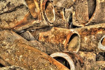 Rioleringsbuizen in hdr