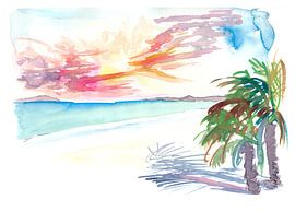 Plages de sable blanc des Antilles martiniquaises