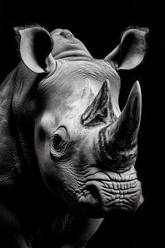 Neushoorn van Poster Art Shop