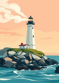 The Mercusuar Tower Beach by Art Kingdom