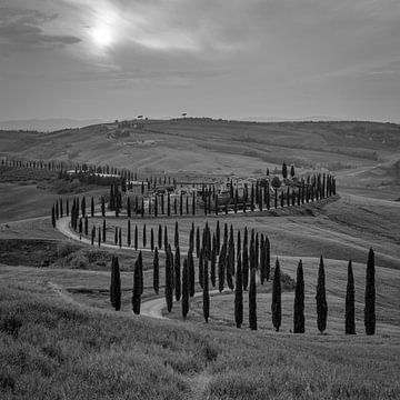 L'Italie en carré noir et blanc, Toscane - Agriturismo Baccoleno sur Teun Ruijters