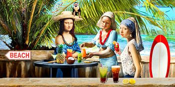 Sommerliche alte Meister am Strand Nr. 4