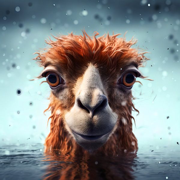 Happy Water Lama by YArt