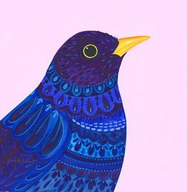 Vibrant Feathered Jewel by Isabelle Brent