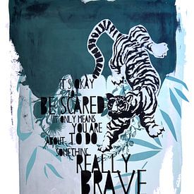 Brave tigre de la jungle sur Inge Buddingh