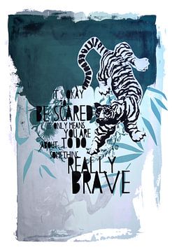 Brave jungle tiger von Inge Buddingh