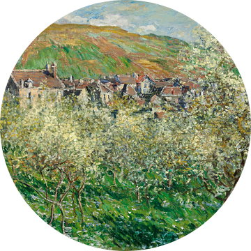 Pruimenbomen in bloesem, Claude Monet