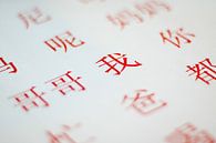 Close-up van Chinese karakters von André van Bel Miniaturansicht