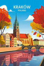 Kraków, Polen von Poster Art Shop