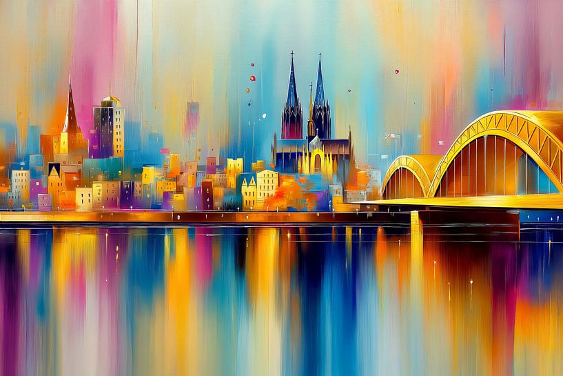 Vue fantaisiste de Cologne par ARTemberaubend