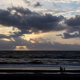 Zonsondergang op zee sur Remco de Zwijger