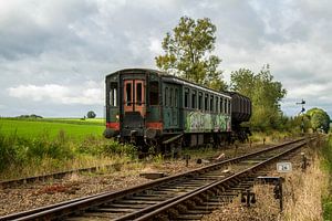 Afgedankt Treinstel bij Station Simpelveld