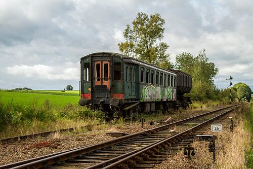 Afgedankt Treinstel bij Station Simpelveld
