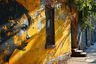 Graffiti - Street art - portret van BowiScapes abstract en digitale kunst thumbnail