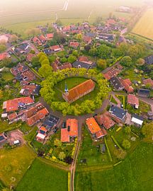 Niehove from the air, Groningen by Ewold Kooistra