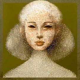 Abstrakte Kunst einer starken Frau 8