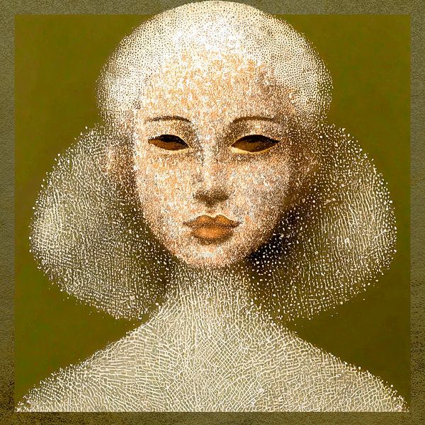 Abstract art of a strong woman 8 by Studio Pieternel